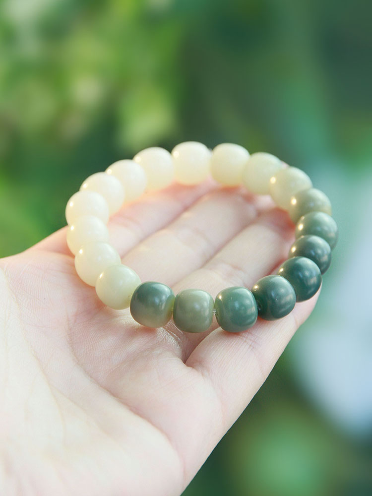 Zen Ombré Bodhi Bracelet - Matcha Green