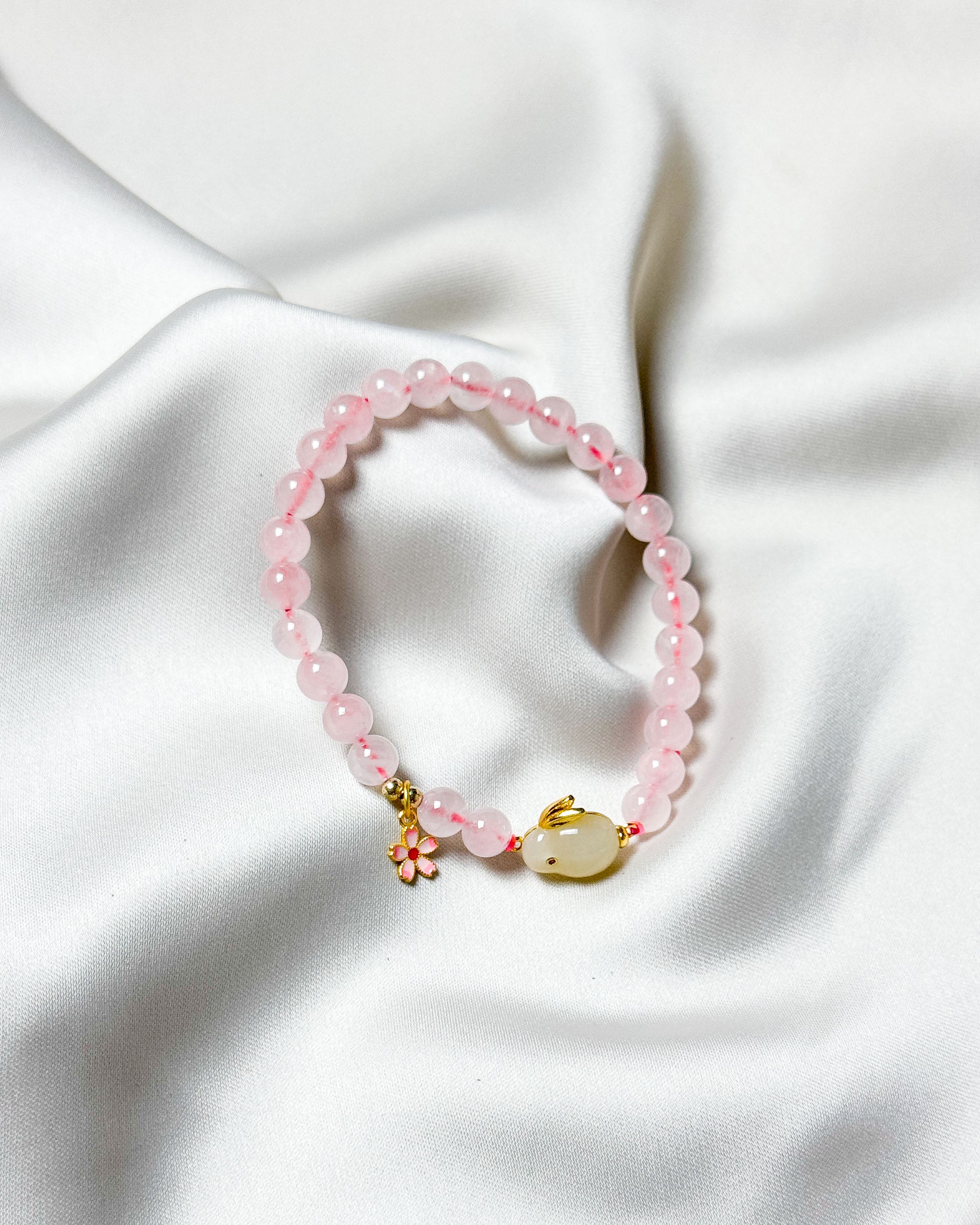 Abundance Rose Quartz Sakura Bracelet