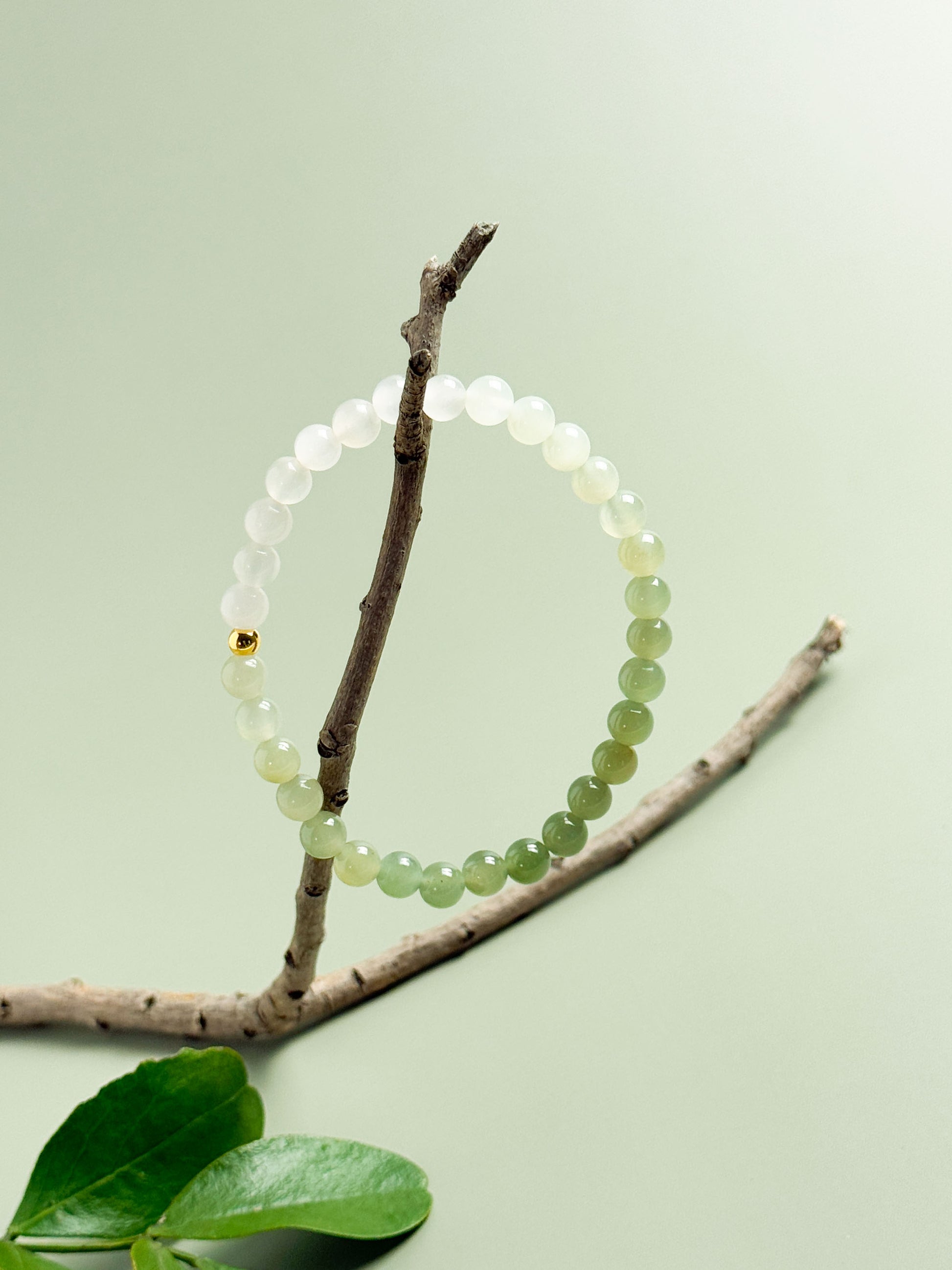 Equilibrium Ombré Jade Bracelet