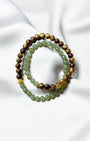 Equilibrium Yin-Yang Jade & Agarwood Double Wrap Bracelet