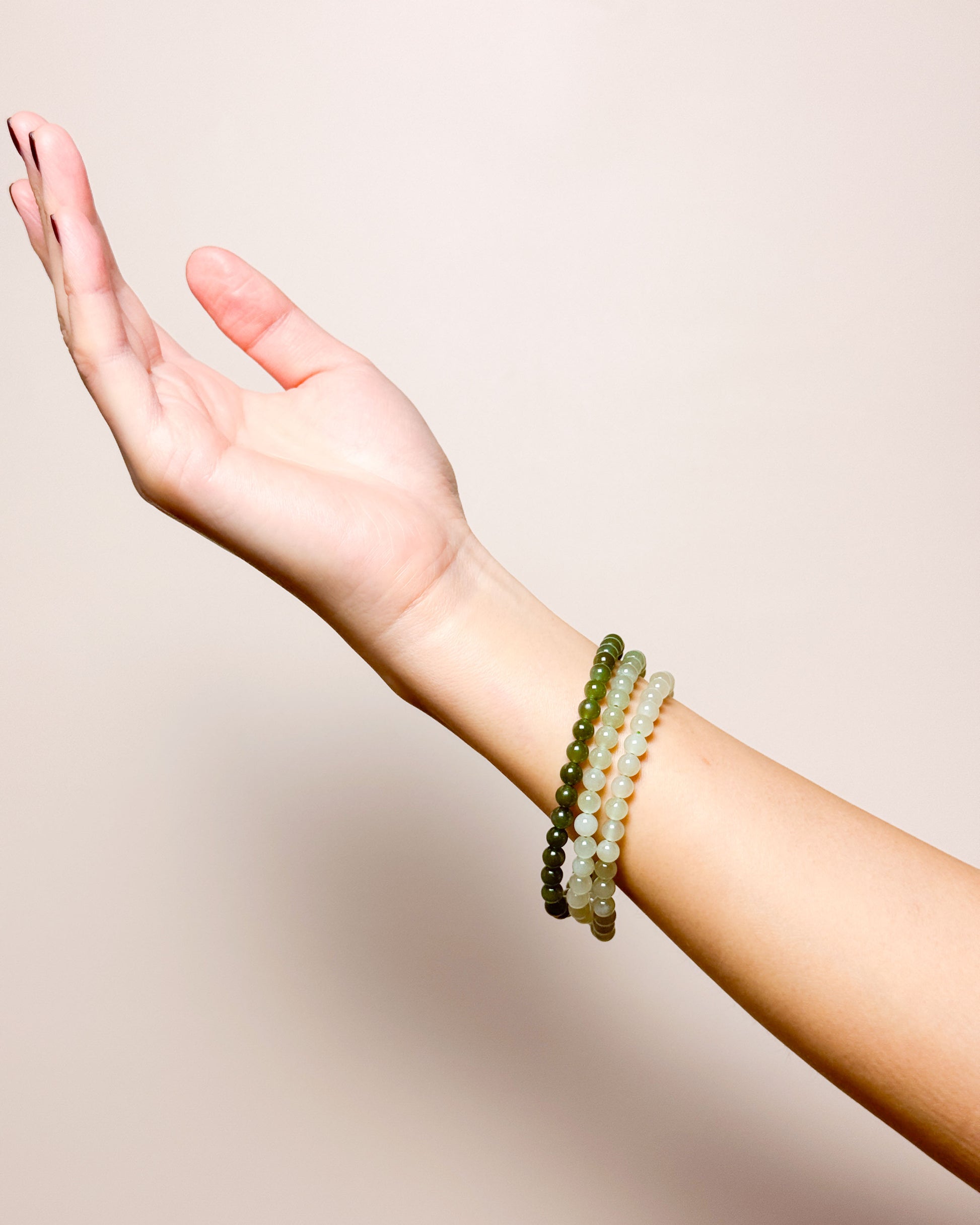Equilibrium Ombré Jade Stacking Bracelet