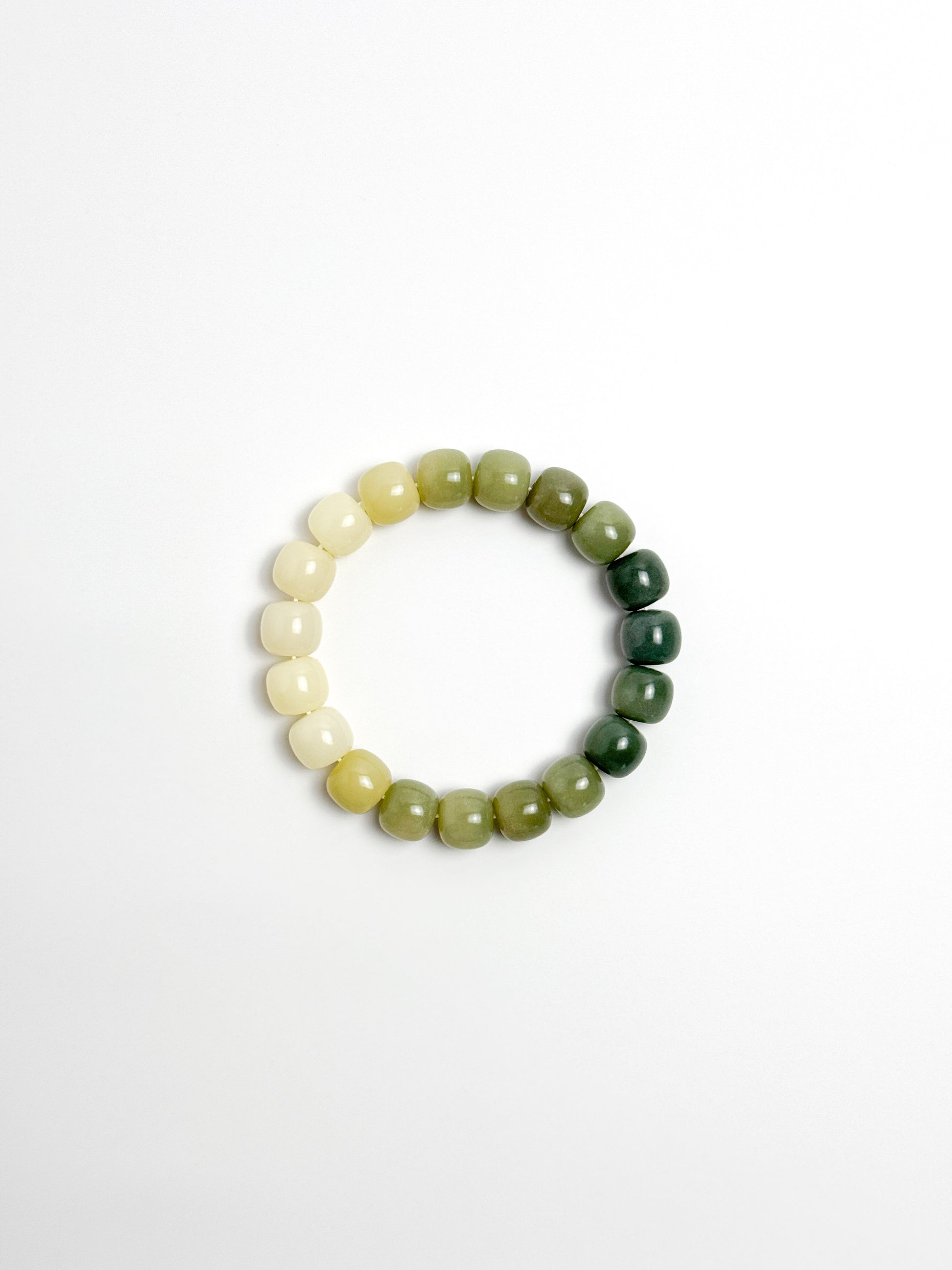 Zen Ombré Bodhi Bracelet - Matcha Green