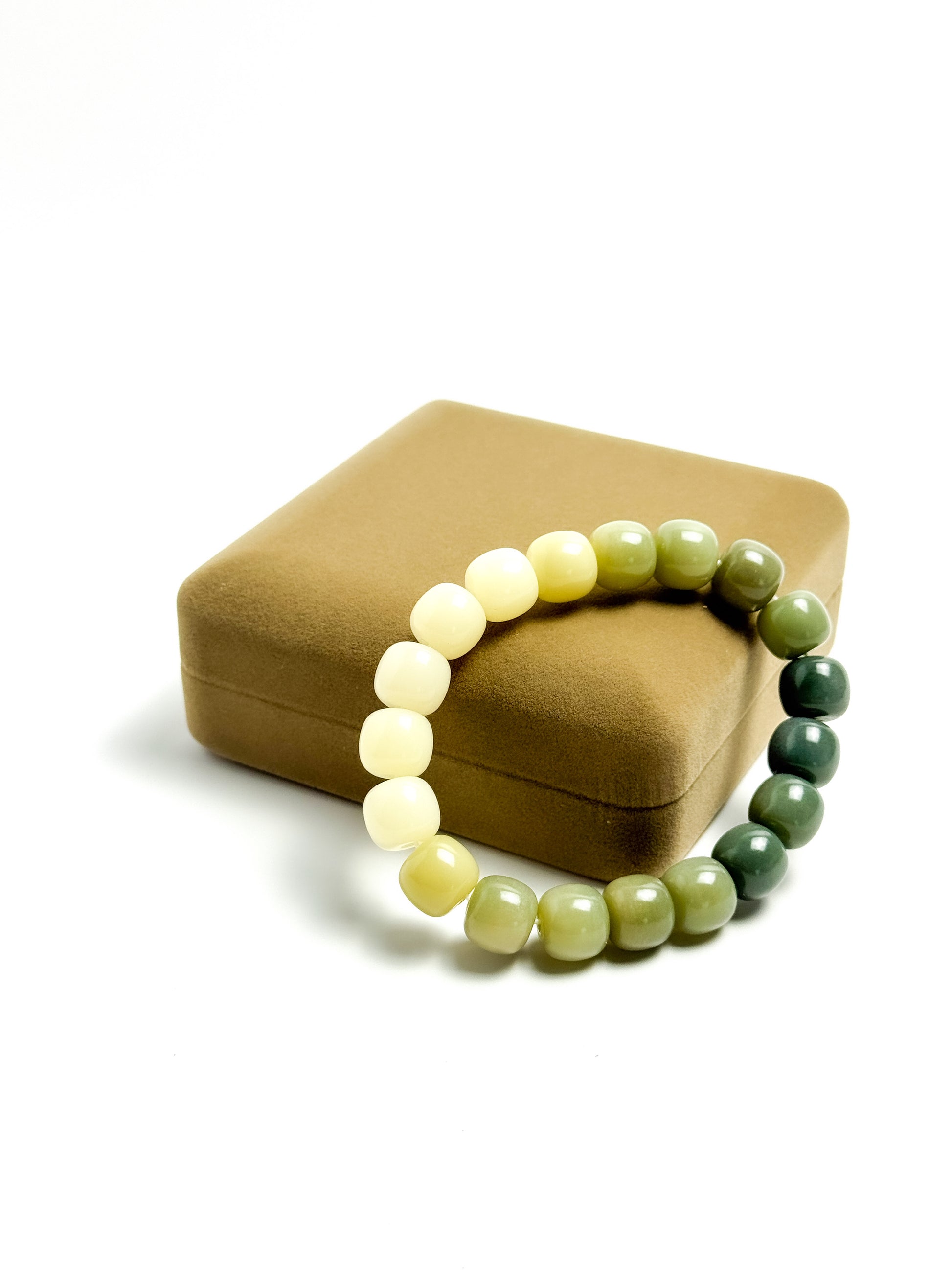 Zen Ombré Bodhi Bracelet - Matcha Green